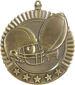 Huge Football Medals 36140 with Neck Ribbons